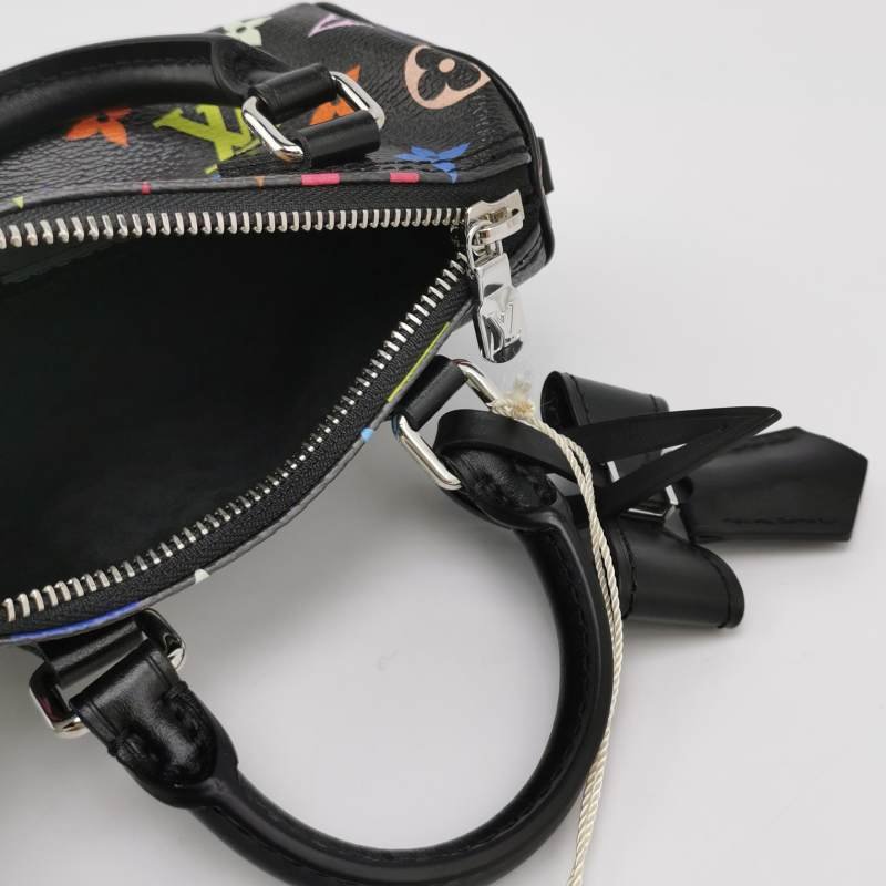 Louis Vuitton (LV) Takashi Murakami 村上隆聯名款SpeedyNano牛皮手提包單肩包晶片款-6