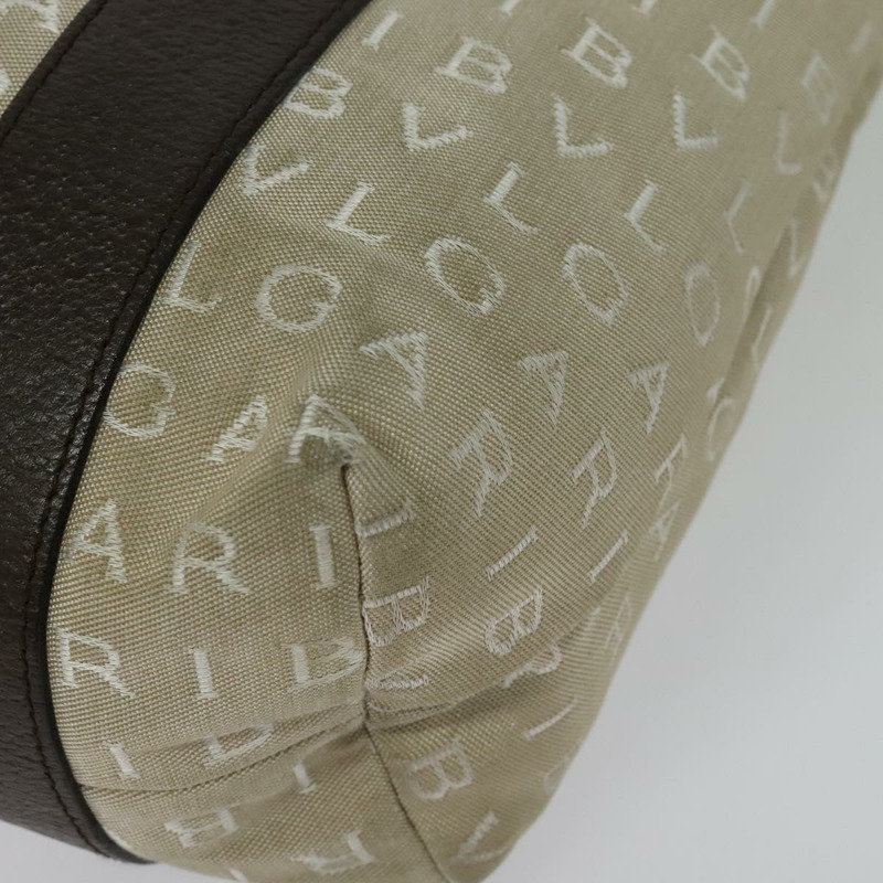 【日本直送】寶格麗 Logo Mania 帆布手提包 米色 銀色 正品 139062-13