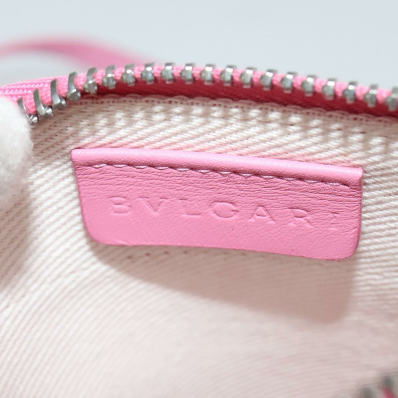 【日本直送】寶格麗 Logo Mania 帆布單肩包 粉紅色 銀色 正品 bs28986-9