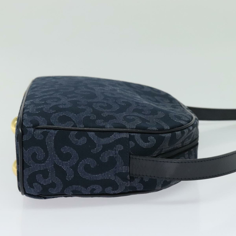 【日本直送】SAINT LAURENT 單肩帆布包 海軍藍 金色 正品 bs28993-3