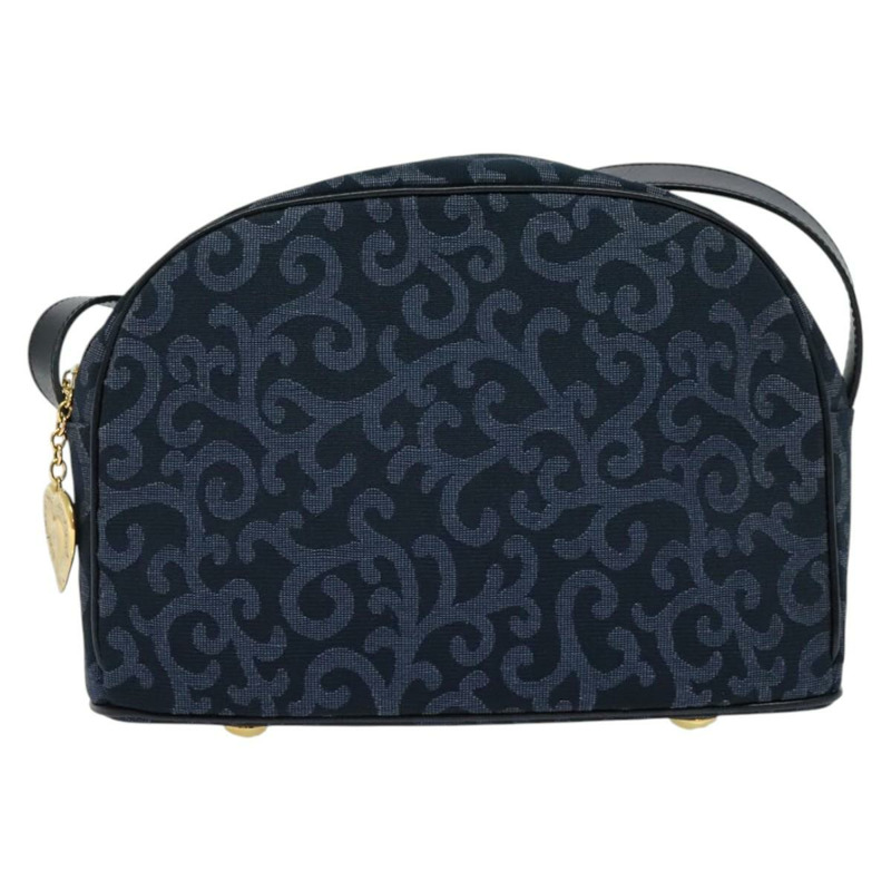 【日本直送】SAINT LAURENT 單肩帆布包 海軍藍 金色 正品 bs28993-12