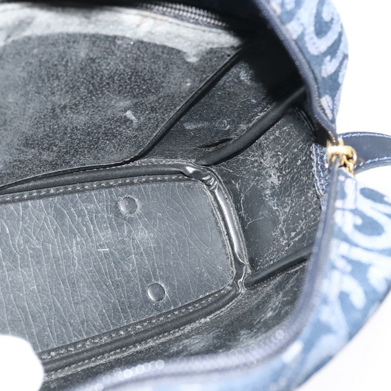 【日本直送】SAINT LAURENT 單肩帆布包 海軍藍 金色 正品 bs28993-17