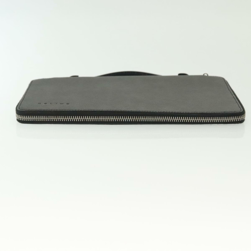 【日本直送】CELINE 旅行箱 皮革 黑色 銀色 Auth 140218-4