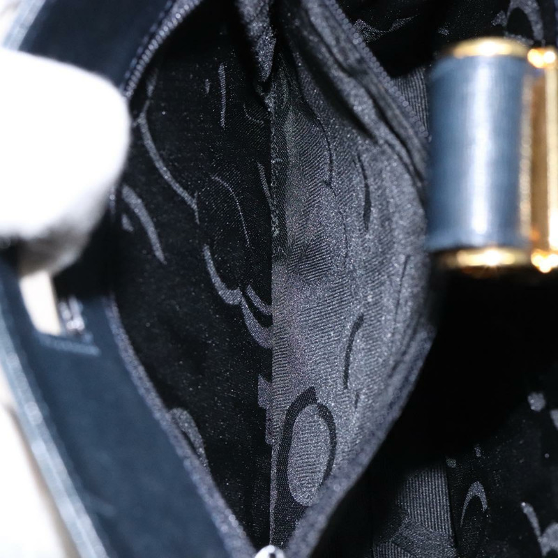 【日本直送】Salvatore Ferragamo Gancini 鏈條單肩包 皮革 海軍藍 金色 正品 140222-18