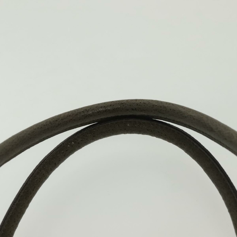 【日本直送】Salvatore Ferragamo Gancini 手提包 皮革 卡其色 銀色 正品 140186-7