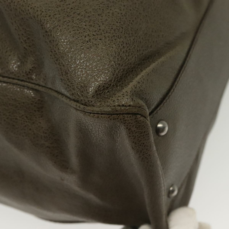 【日本直送】Salvatore Ferragamo Gancini 手提包 皮革 卡其色 銀色 正品 140186-8