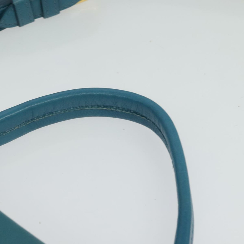 【日本直送】Miu Miu 手提包 皮革 兩用 藍色 金色 正品 140336-13