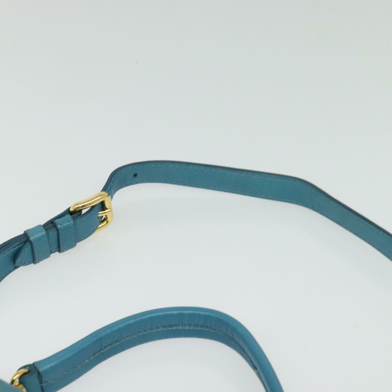 【日本直送】Miu Miu 手提包 皮革 兩用 藍色 金色 正品 140336-14