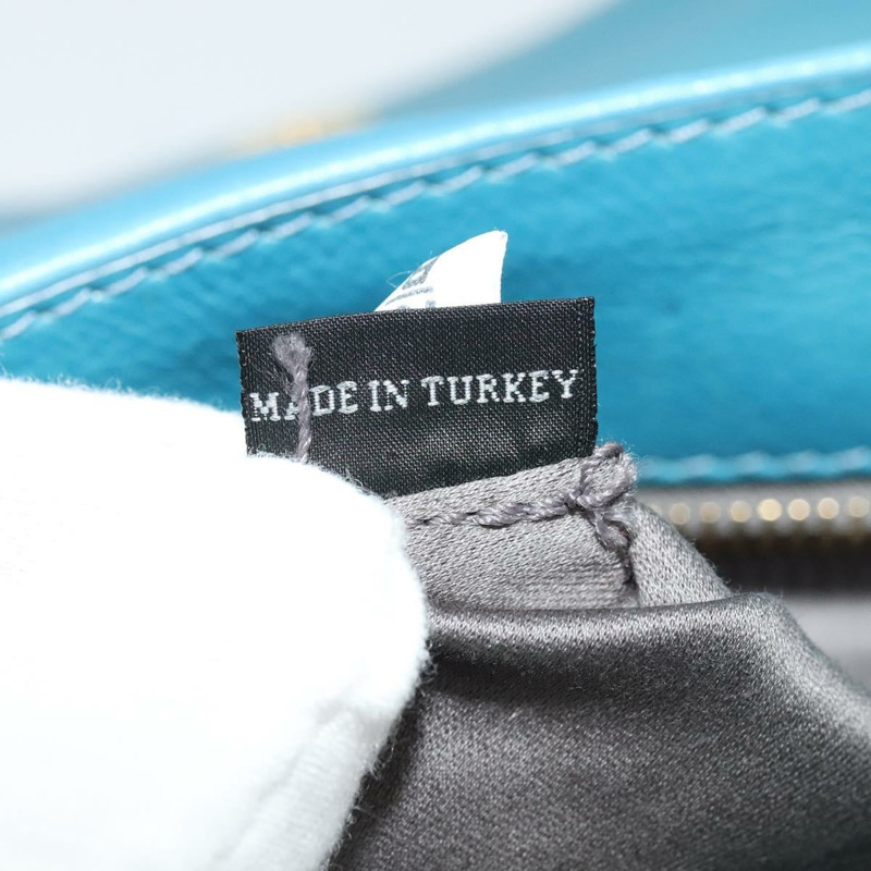 【日本直送】Miu Miu 手提包 皮革 兩用 藍色 金色 正品 140336-23