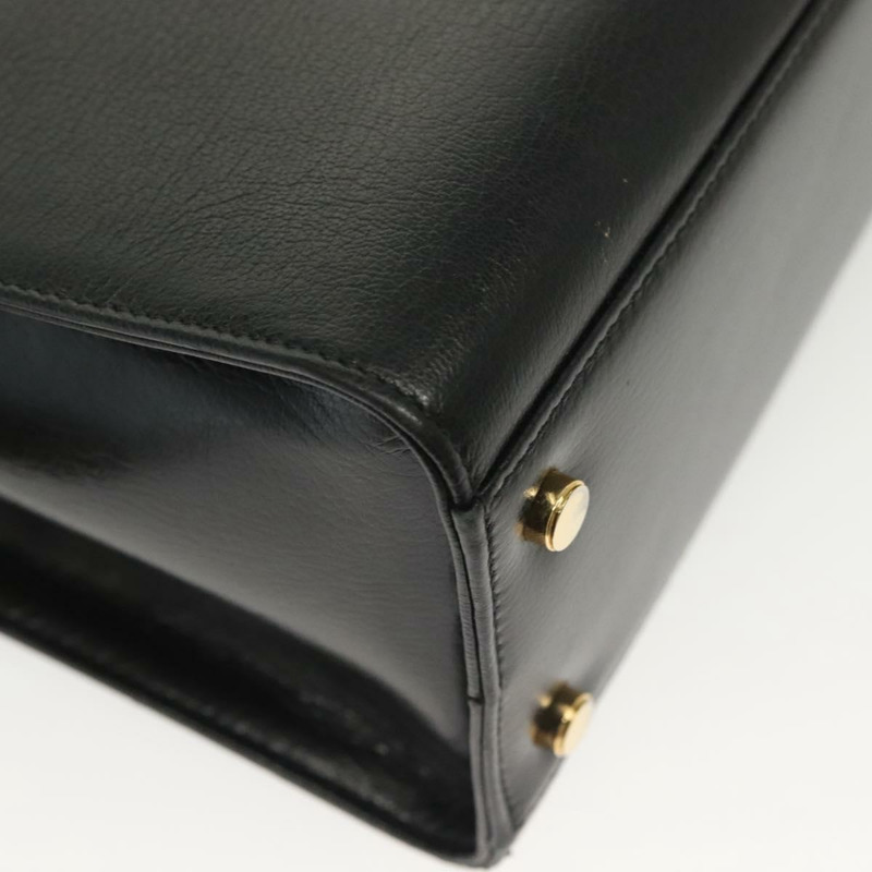 【日本直送】Salvatore Ferragamo Gancini 手提包 皮革 兩用 黑色 金色 正品 140273-15