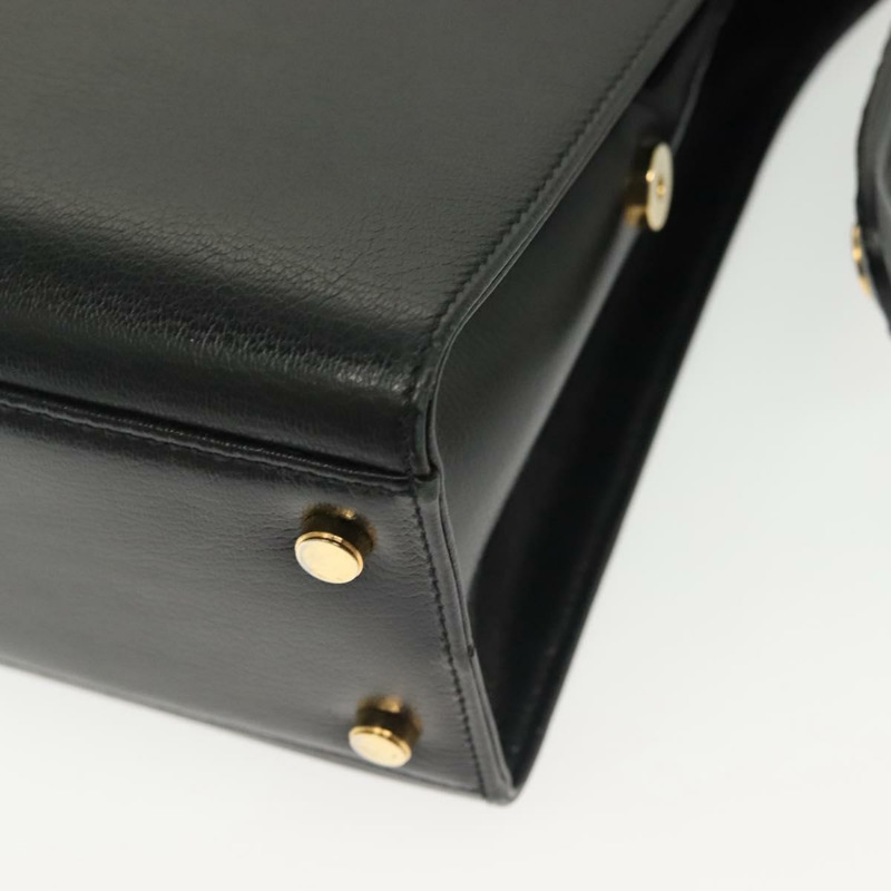 【日本直送】Salvatore Ferragamo Gancini 手提包 皮革 兩用 黑色 金色 正品 140273-16