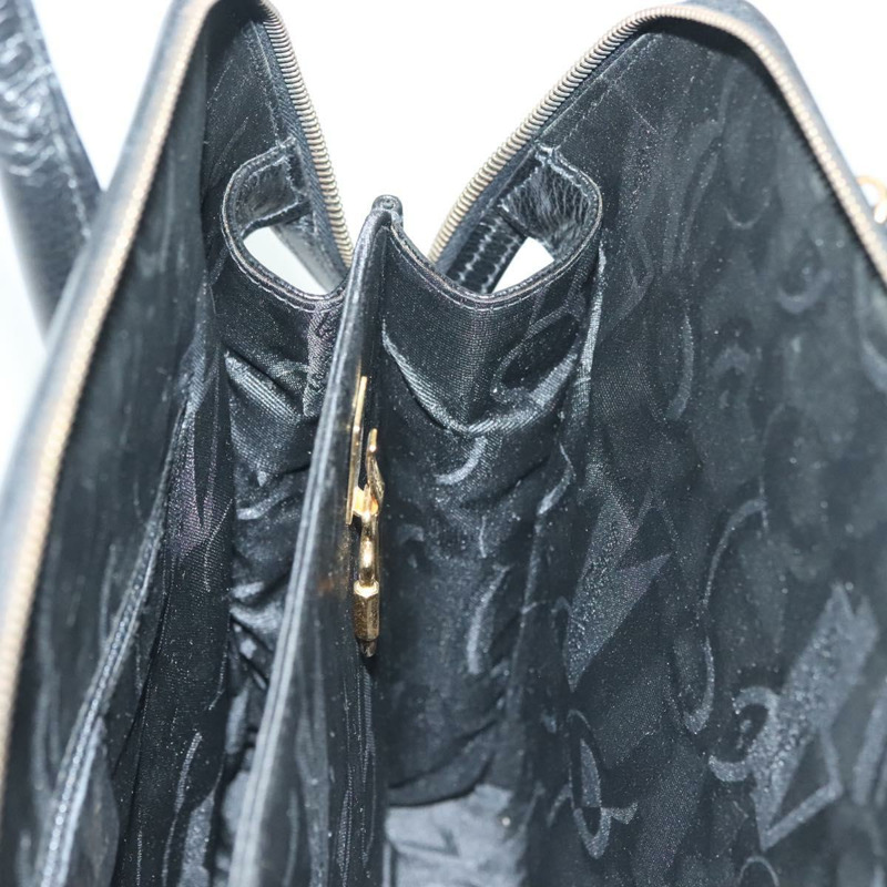 【日本直送】Salvatore Ferragamo Gancini 手提包 皮革 兩用 黑色 金色 正品 140273-22