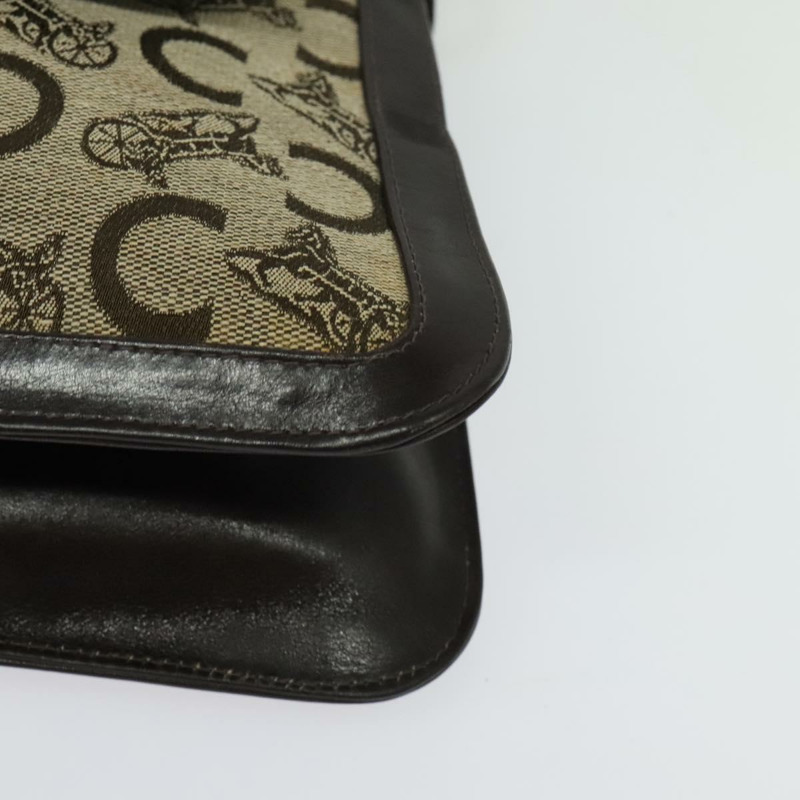 【日本直送】CELINE C Sulky 肩背包 帆布 米色 金色 正品 140291-14