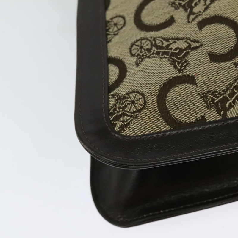 【日本直送】CELINE C Sulky 肩背包 帆布 米色 金色 正品 140291-15