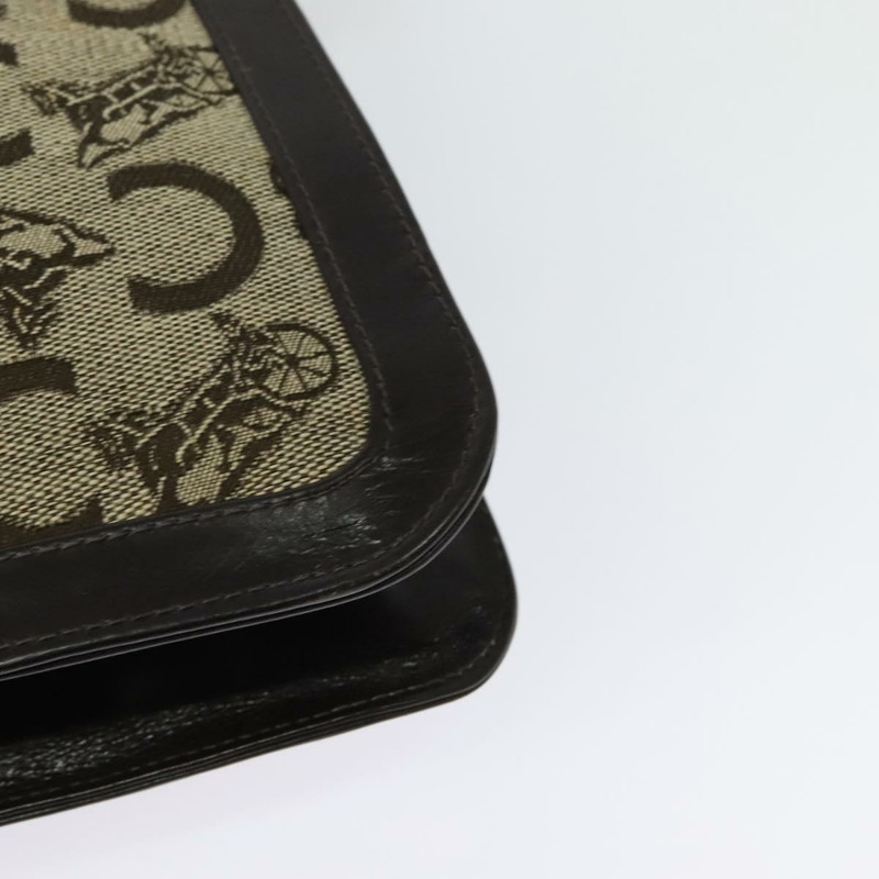 【日本直送】CELINE C Sulky 肩背包 帆布 米色 金色 正品 140291-16