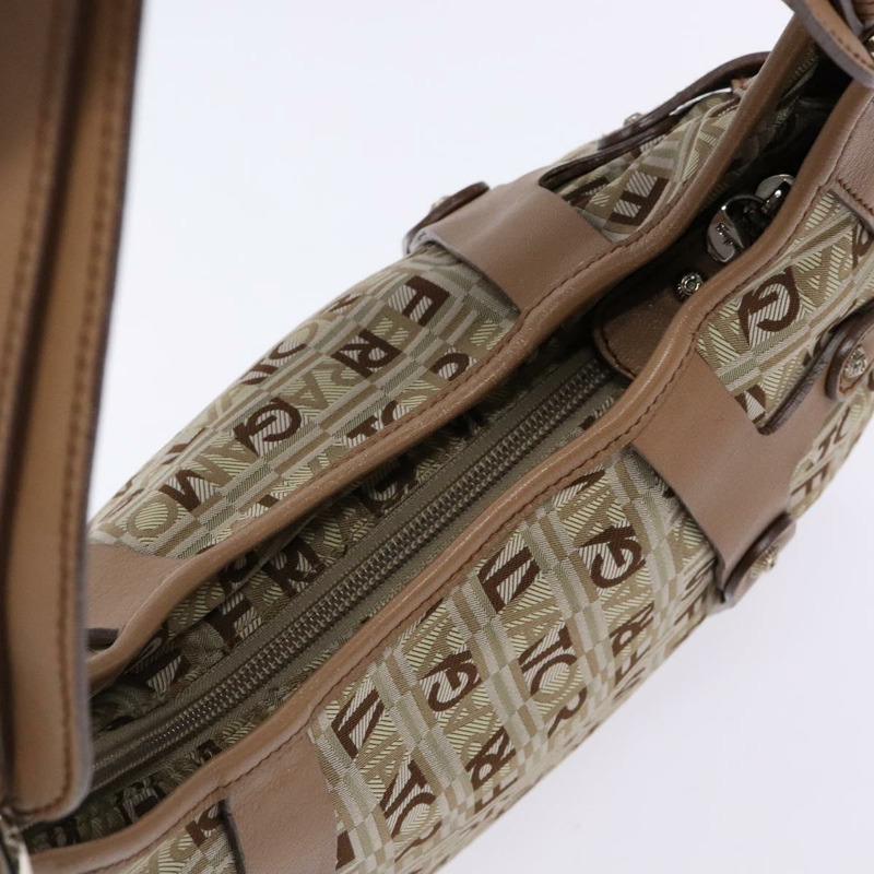 【日本直送】Salvatore Ferragamo 肩背包 帆布 皮革 米色 銀色 正品 bs28919-5