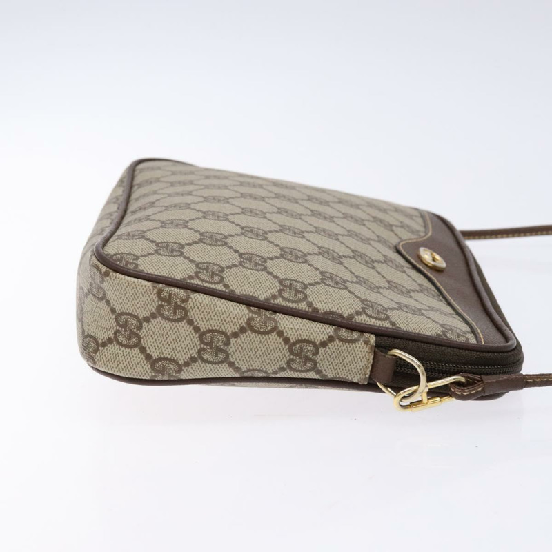 【日本直送】GUCCI GG Supreme 單肩包 PVC 米色 金色 156 02 068 正品 bs28869-2