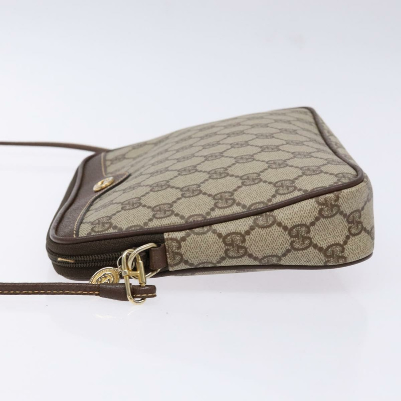 【日本直送】GUCCI GG Supreme 單肩包 PVC 米色 金色 156 02 068 正品 bs28869-3