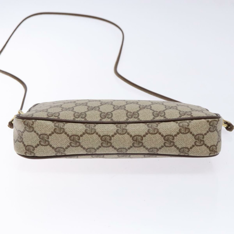 【日本直送】GUCCI GG Supreme 單肩包 PVC 米色 金色 156 02 068 正品 bs28869-4