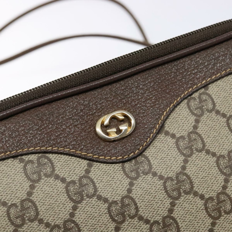 【日本直送】GUCCI GG Supreme 單肩包 PVC 米色 金色 156 02 068 正品 bs28869-17