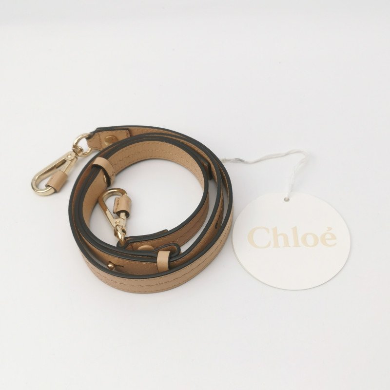 Chloe Faye小號牛皮純色鏈條扣飾斜挎包單肩包-8