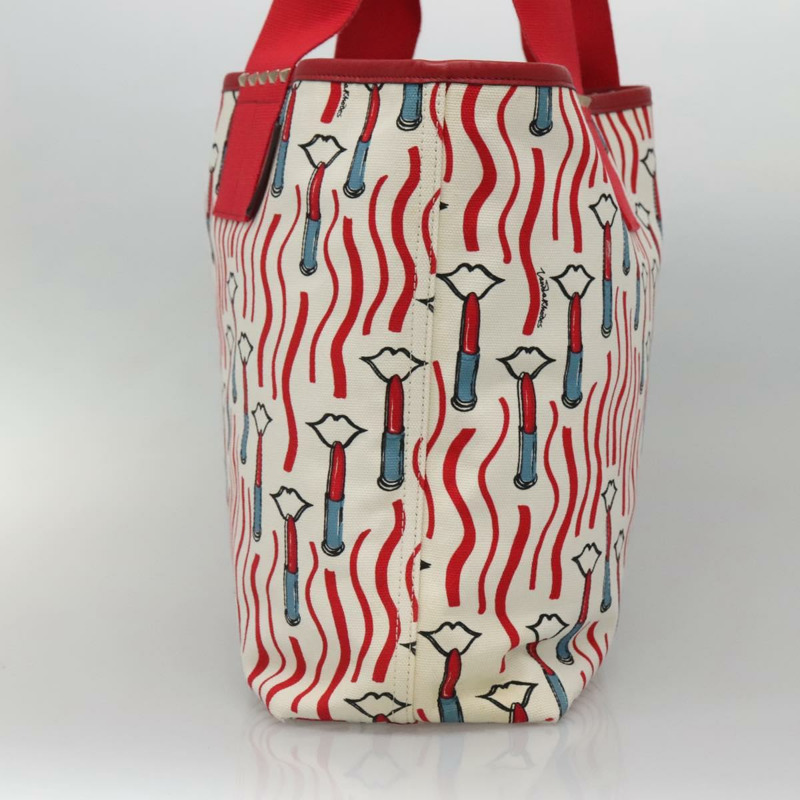 【日本直送】VALENTINO 帆布手提包 紅色 Auth bs28967-3