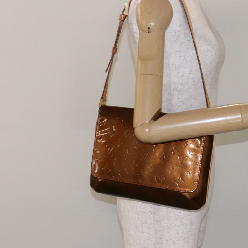 【日本直送】路易威登 Monogram Vernis Thompson Street 手袋 青銅色 M91124 LV Auth bs28807-22