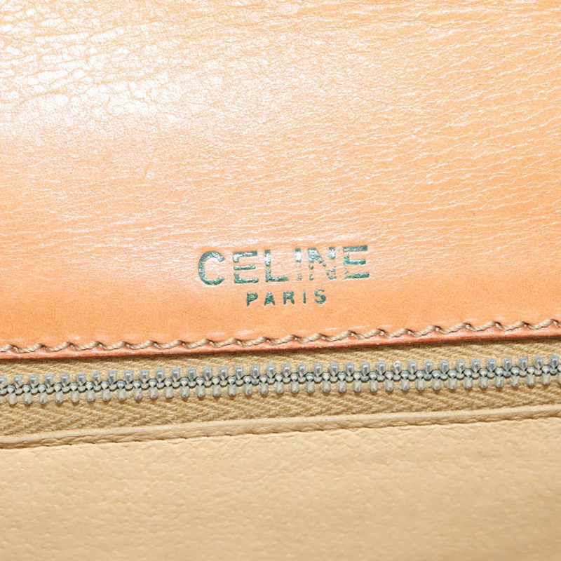 【日本直送】CELINE Macadam帆布肩背包 PVC米色金色 正品 140613-18