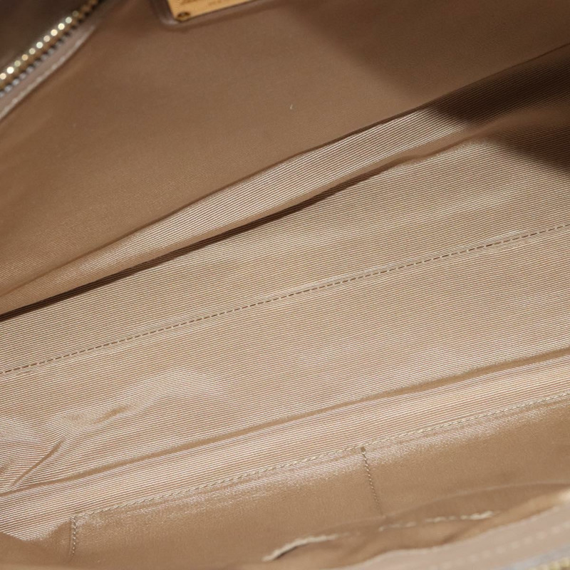 【日本直送】Salvatore Ferragamo Gancini 手提包 皮革 米色 金色 正品 140617-10