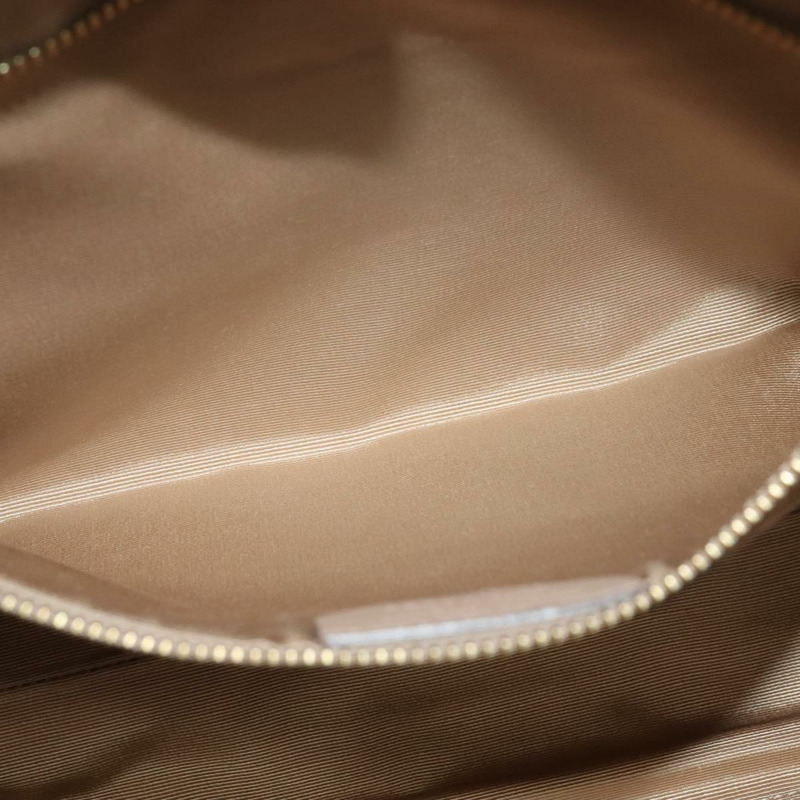 【日本直送】Salvatore Ferragamo Gancini 手提包 皮革 米色 金色 正品 140617-19