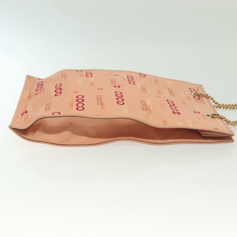 【日本直送】香奈兒手袋 帆布 粉紅色 金 CC 標誌 正品 gh685-3