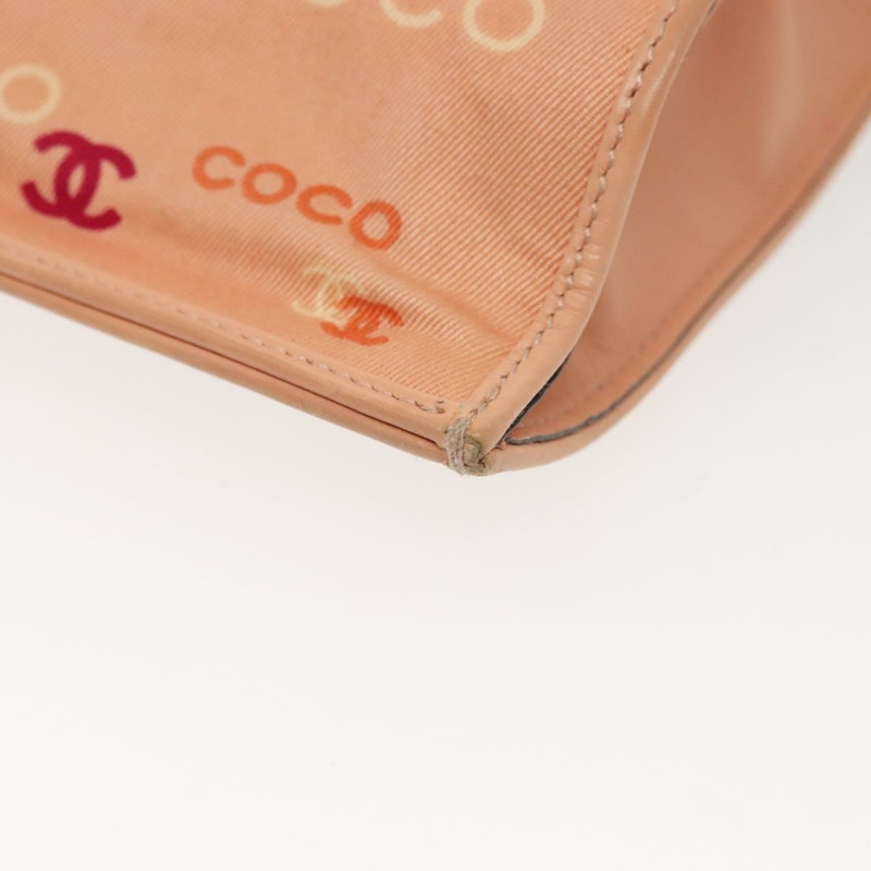 【日本直送】香奈兒手袋 帆布 粉紅色 金 CC 標誌 正品 gh685-9