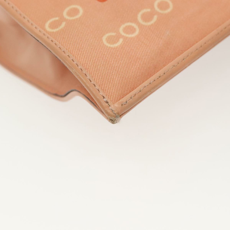 【日本直送】香奈兒手袋 帆布 粉紅色 金 CC 標誌 正品 gh685-15