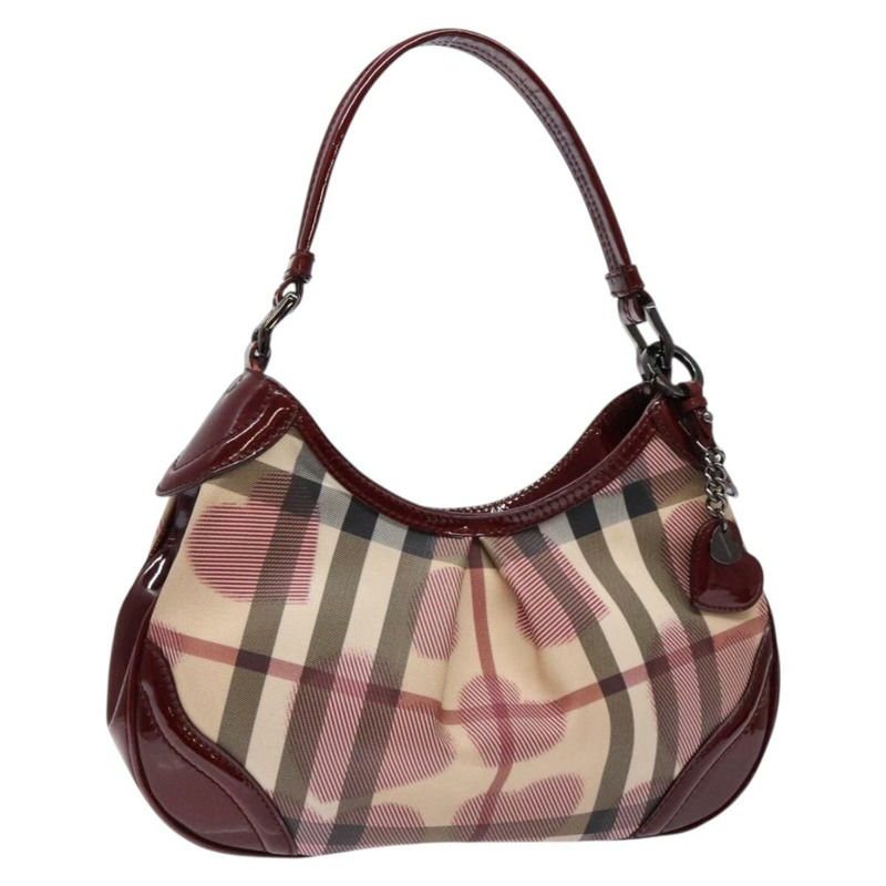 【日本直送】BURBERRY Nova 格紋肩背包 PVC 米色 正品 140319-0