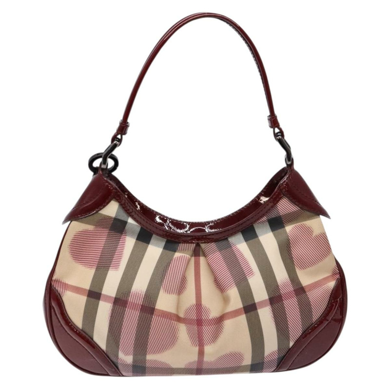 【日本直送】BURBERRY Nova 格紋肩背包 PVC 米色 正品 140319-1