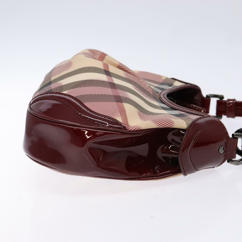 【日本直送】BURBERRY Nova 格紋肩背包 PVC 米色 正品 140319-2