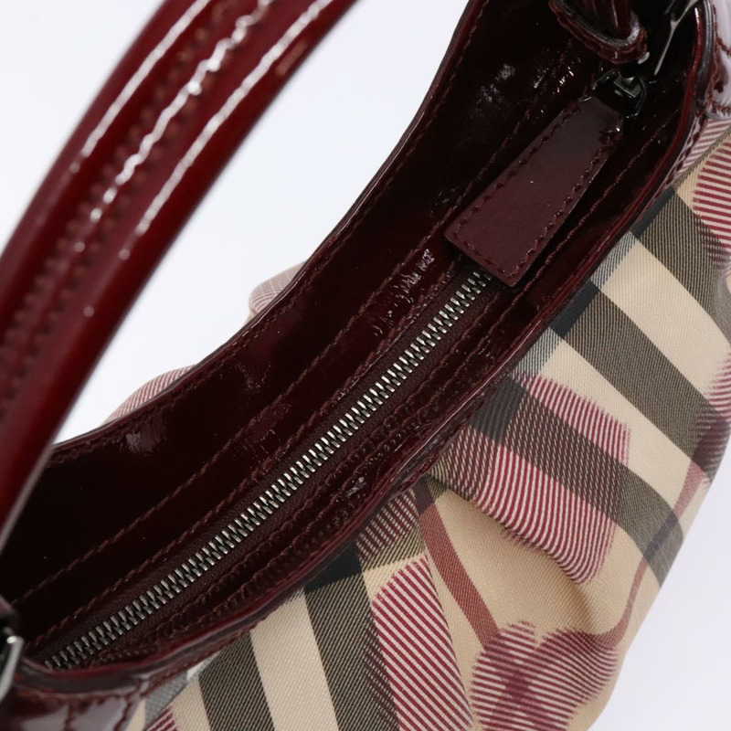 【日本直送】BURBERRY Nova 格紋肩背包 PVC 米色 正品 140319-5