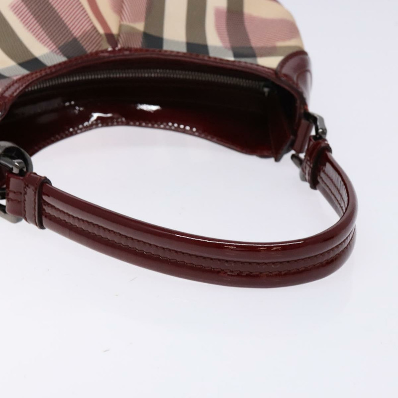 【日本直送】BURBERRY Nova 格紋肩背包 PVC 米色 正品 140319-6