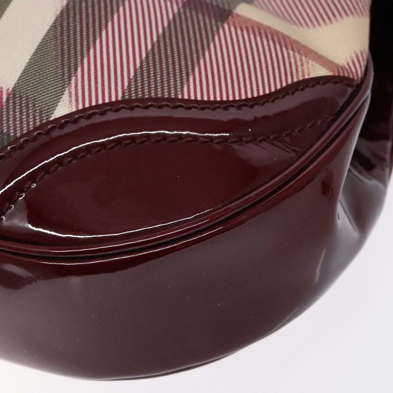 【日本直送】BURBERRY Nova 格紋肩背包 PVC 米色 正品 140319-8