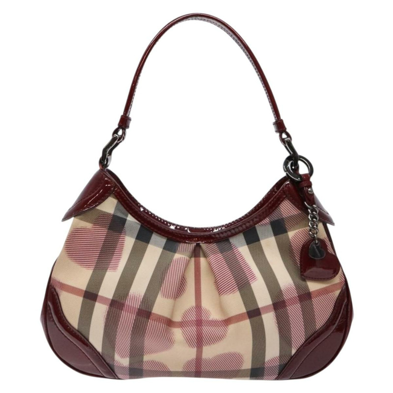 【日本直送】BURBERRY Nova 格紋肩背包 PVC 米色 正品 140319-12