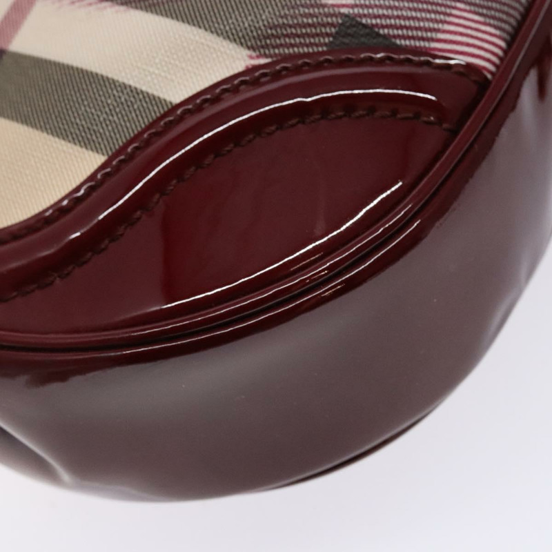 【日本直送】BURBERRY Nova 格紋肩背包 PVC 米色 正品 140319-15