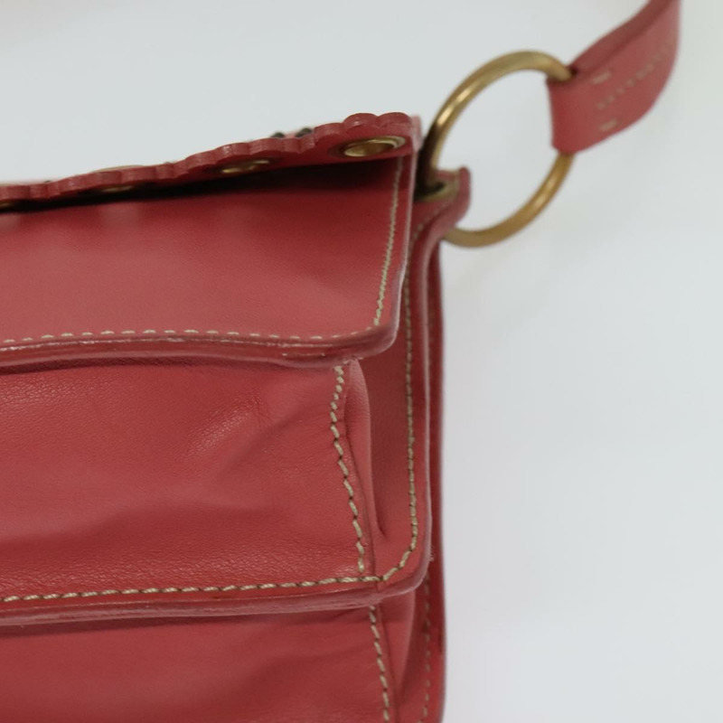 【日本直送】Miu Miu 粉紅金色皮革肩背包，正品編號 140313-13