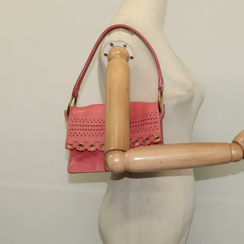 【日本直送】Miu Miu 粉紅金色皮革肩背包，正品編號 140313-22