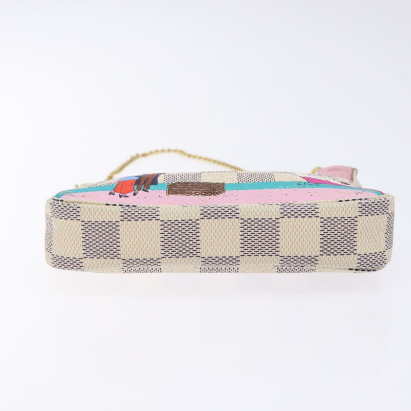 【日本直送】路易威登 Damier Azur 迷你手拿包配件包 N41669 LV 正品 140382-4