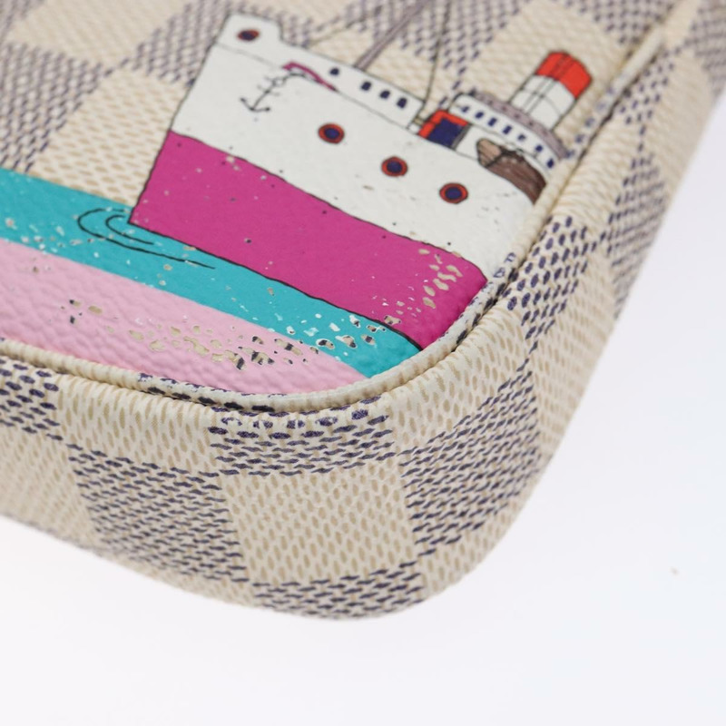 【日本直送】路易威登 Damier Azur 迷你手拿包配件包 N41669 LV 正品 140382-8