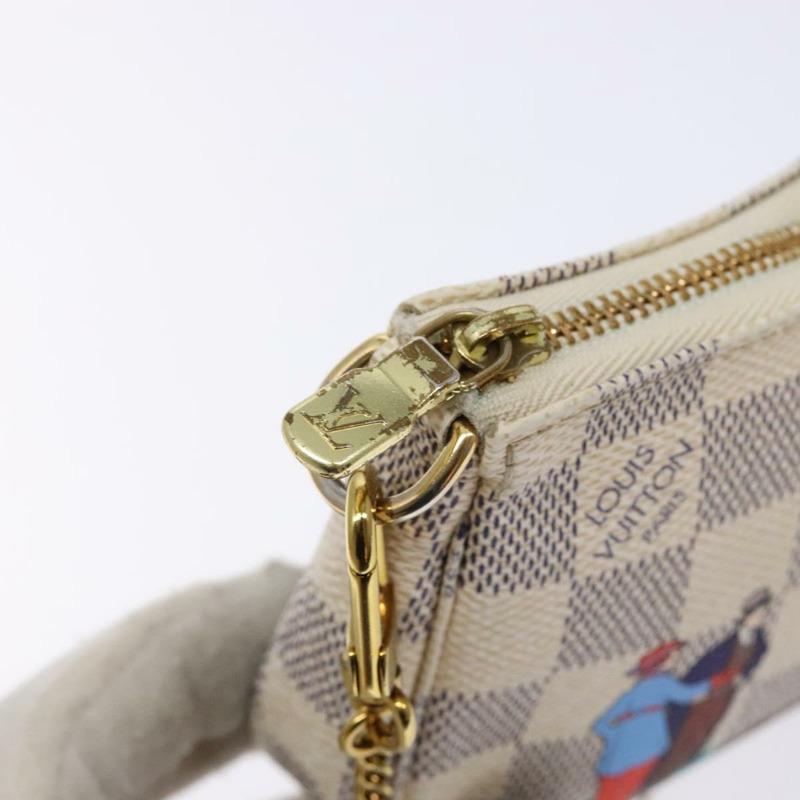 【日本直送】路易威登 Damier Azur 迷你手拿包配件包 N41669 LV 正品 140382-9