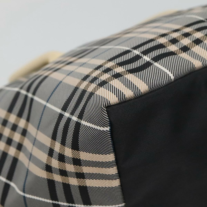 【日本直送】BURBERRY Blue Label Nova 格紋托特包 尼龍灰色 正品 ti3408-15