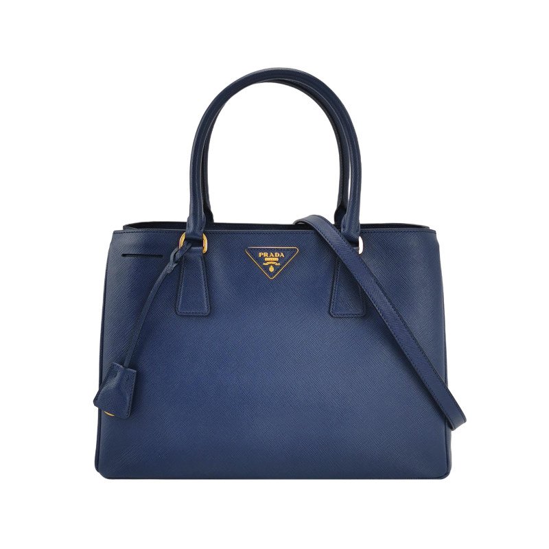 Prada Galleria殺手包大號牛皮純色三角徽標斜挎包單肩包-0