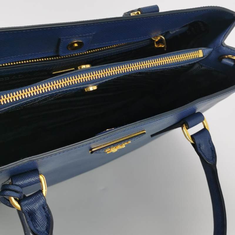 Prada Galleria殺手包大號牛皮純色三角徽標斜挎包單肩包-6