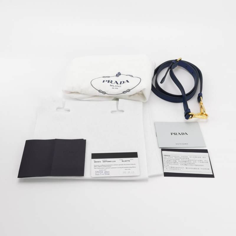 Prada Galleria殺手包大號牛皮純色三角徽標斜挎包單肩包-8